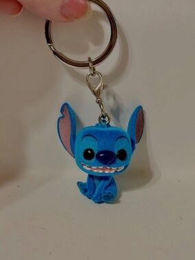 Funko Disney Lilo & Stitch Pocket POP! Stitch Keychain Flocked Soft Blue 2021